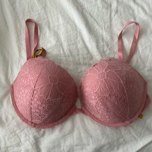 Victoria's Secret Pink Lace Push Up Bra